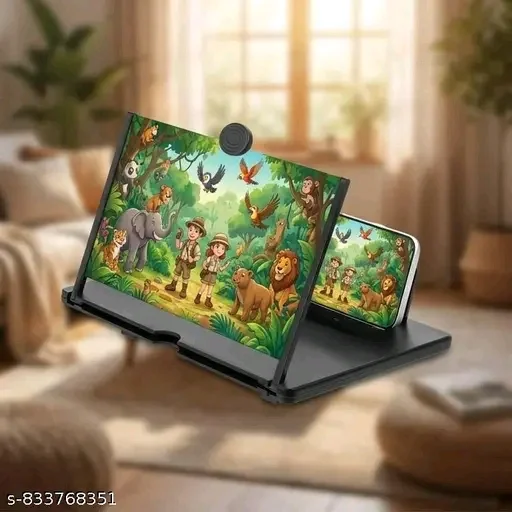 Portable Mobile Screen Enlarger for Smartphones – Eye Protection 3D Magnifying Display Stand